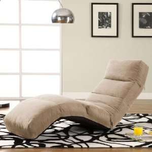    Lifestyle Solutions Jet Curved Lounger in Khaki
