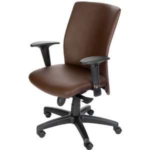  Compel Pinnacle Brown Leather High Back Conference Chair 