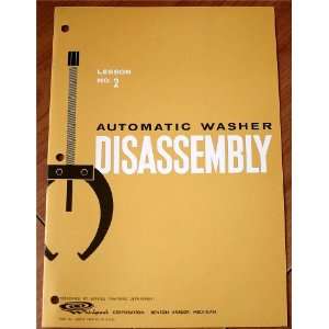 Disassembly Lesson No. 2, Part No. 820850 (Whirlpool Corporation 