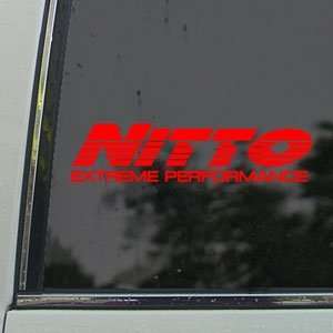  Nitto Tire Red Decal Truck Bumper Window Vinyl Red Sticker 