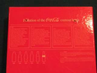 Coca Cola Coke Minature Evolution of bottle   6 bottle display  