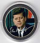 John Kennedy Collectible Coin Bio Gold color President  