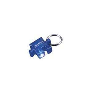  Min Qty 250 Lighted Key Chains, Puzzle Piece Shaped, Ring 