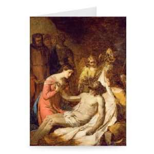 Study of the Lamentation on the Dead Christ   Greeting Card (Pack of 