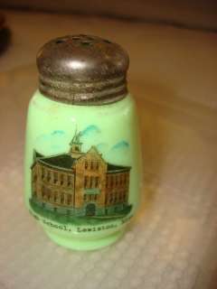 Antique Souvenir Custard Shaker LEWISTON MINN School  