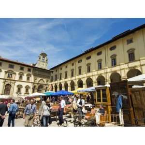  Antiquarian Fair in Piazza Vasari, Arezzo, Tuscany, Italy 