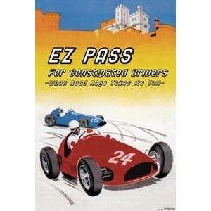   Vintage Art E Z Pass for Constipated Drivers   21072 9