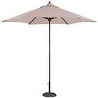   Basics Dark Wood Market Umbrella Outdoor Patio Furniture Canopy Shad