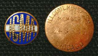 Vintage Illinois Commercial Mens Association Pin  