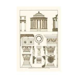  Temple of Vesta at Tivoli Incantana at Salonichi 24x36 