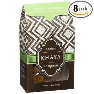 Khaya Cookie Co. The Granola Fruit Krunchi, 4.6 Ounce Boxes (Pack of 8 