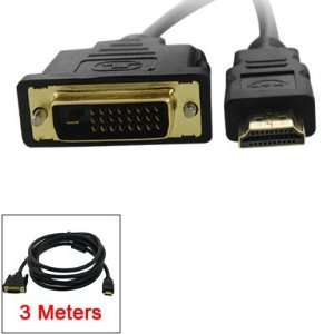  Gino 3 Meter Male DVI D 24+1 to HDMI Convertor HDTV PC 