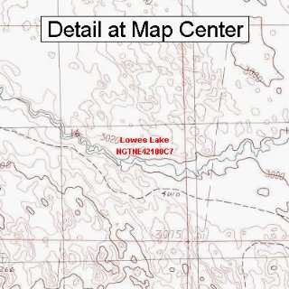   Map   Lowes Lake, Nebraska (Folded/Waterproof)