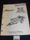 Avco New Idea No. 215 Manure Spreader Operators Manual no. 305 9D94 