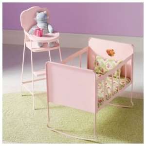  Kids Imaginary Play Doll High Chair & Crib Toys & Games