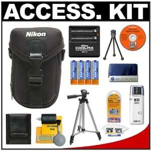  Nikon Coolpix 4800 Neoprene Case + 4 AA Batteries + Tripod 