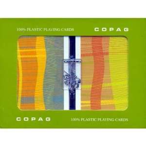  Copag Geometric Design 100% Plastic Cards   2 Decks 
