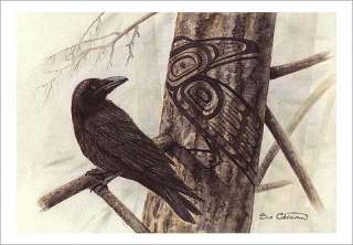 RAVEN SHADOW Haida Design Art Card by SUE COLEMAN  