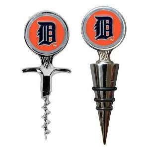   Tigers MLB Cork Screw and Wine Bottle Topper Set