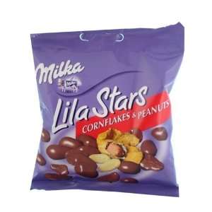 Milka Lila Stars Cornflakes & Peanuts ( Grocery & Gourmet Food