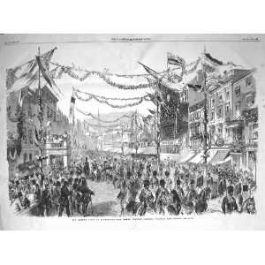    1858 QUEEN BIRMINGHAM ROYAL CORTEGE NEW STREET