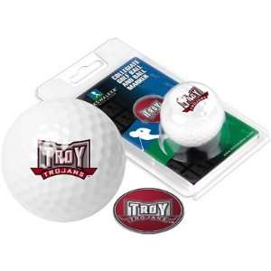  Troy Trojans Logo Golf Ball and Ball Marker Sports 