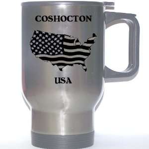  US Flag   Coshocton, Ohio (OH) Stainless Steel Mug 