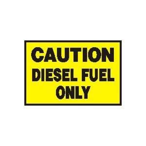  Labels CAUTION DIESEL FUEL ONLY 2 x 3 Adhesive Dura 