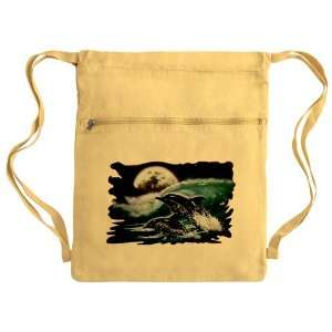  Messenger Bag Sack Pack Yellow Moon Dolphins Everything 