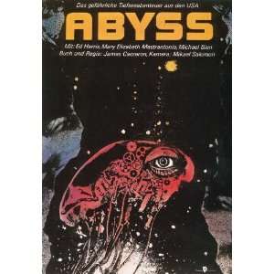  The Abyss Poster German 27x40 Ed Harris Mary Elizabeth Mastrantonio 
