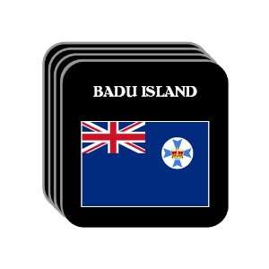  Queensland   BADU ISLAND Set of 4 Mini Mousepad Coasters 