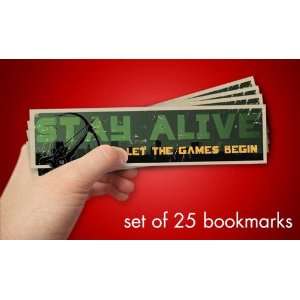  Hunger Games Bookmark Set   25 Bookmarks