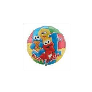  Sesame Street 1st Birthday 18 Foil Balloon Toys & Games