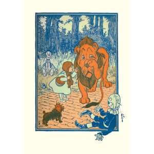  The Cowardly Lion 12x18 Giclee on canvas