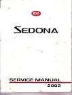 2002 KIA Sedona Factory Shop Service Repair Manual
