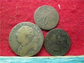 OLD COLONIAL COINS TOKENS 1792 1705 1831 GEORGE THE DRAGONSLAYER 