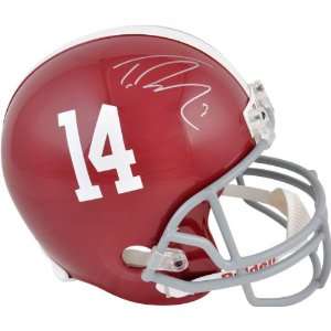 Trent Richardson Autographed Replica Helmet  Details Alabama Crimson 
