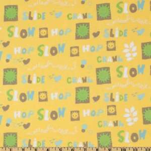   Garden Movement Yellow Fabric By The Yard Arts, Crafts & Sewing