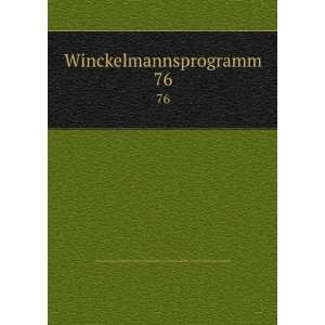   zum Winckelmannsfeste ArchÃ¤ologische Gesellschaft zu Berlin Books