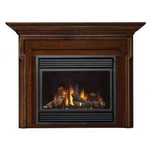   Flat Cabinet Fireplace Mantel in Natural Creame/Beige
