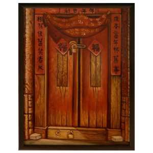  Chinese Door Oil Painting