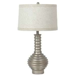  Crestview Silver Leaf Table Lamp CVAUP128