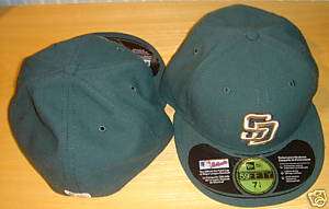 San Diego Padres Green New Era Hat Cap Baseball 7 3/8  