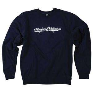  Troy Lee Designs Signature Crew Sweatshirt   2X Large/Navy 