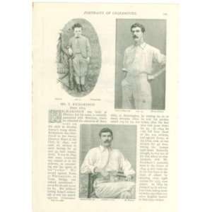  1897 English Cricket Player T Richardson 