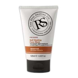   New the Real Shaving Co. Pre shave Self Heating Face Mask 4.23 Fl. Oz