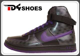 Nike Wmns Air Feather High Black Purple 2012 New Womens Casual Shoes 