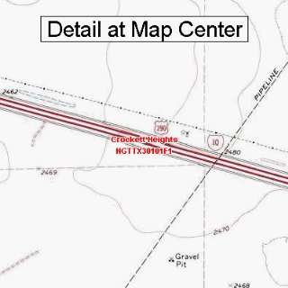   Map   Crockett Heights, Texas (Folded/Waterproof)