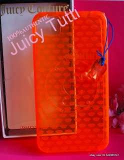 RARE Juicy Couture ORANGE JC CREST Logo CANDY Gelli Jelly Iphone 4 4S 