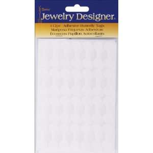  Jewelry Designer Adhesive Butterfly Tags